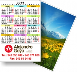 llenar Preocupado referir Producto: Calendario Bolsillo Publicidad 9.90